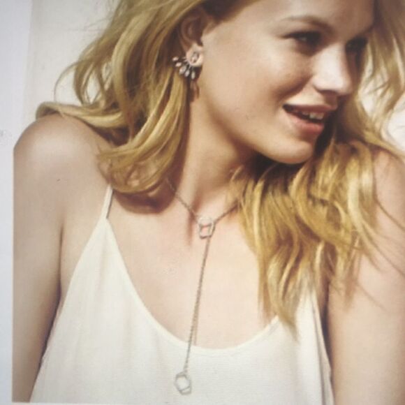 Rebecca Minkoff Gem Hex Pave Y-Necklace - Picture 5 of 5